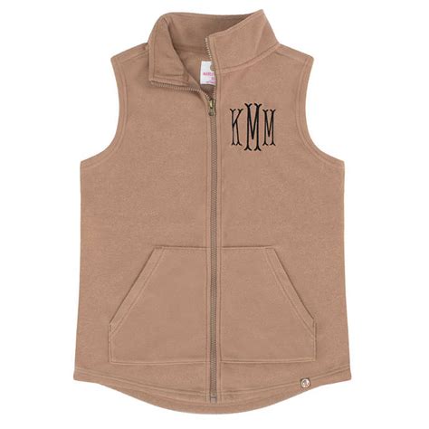 monogrammed utility vest